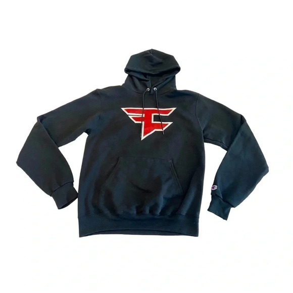 Champion Other - Black Champion x FaZe Clan Hoodie Reverse Weave Heavyweight Sweatshirt NWOT